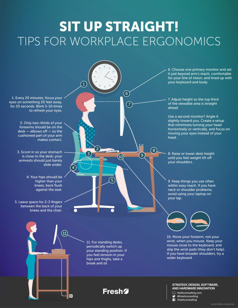 How to Adjust your Office Chair to get the Correct Sitting Posture