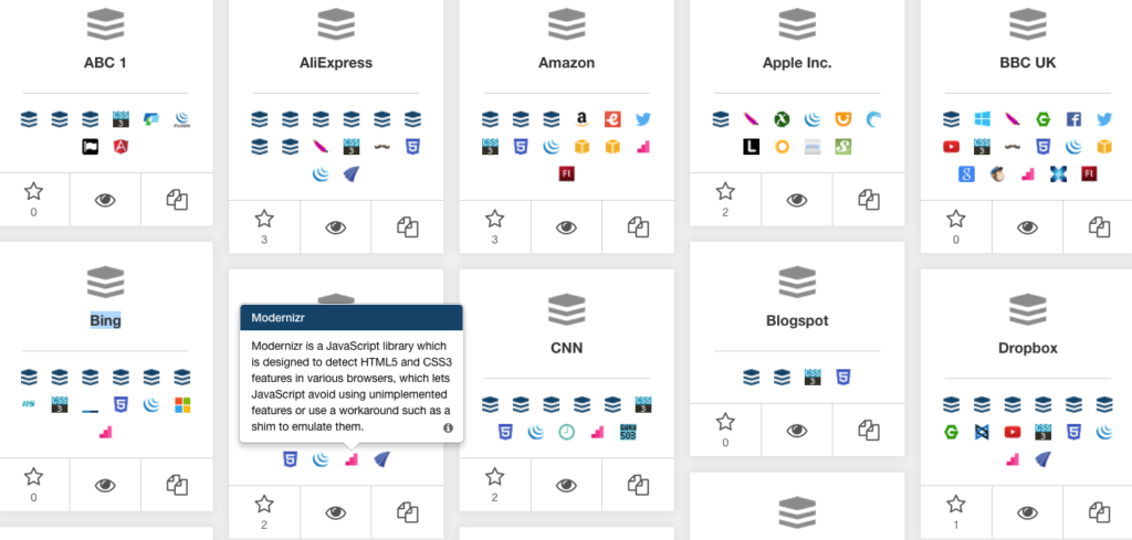 Internal stack. Tech Stack.