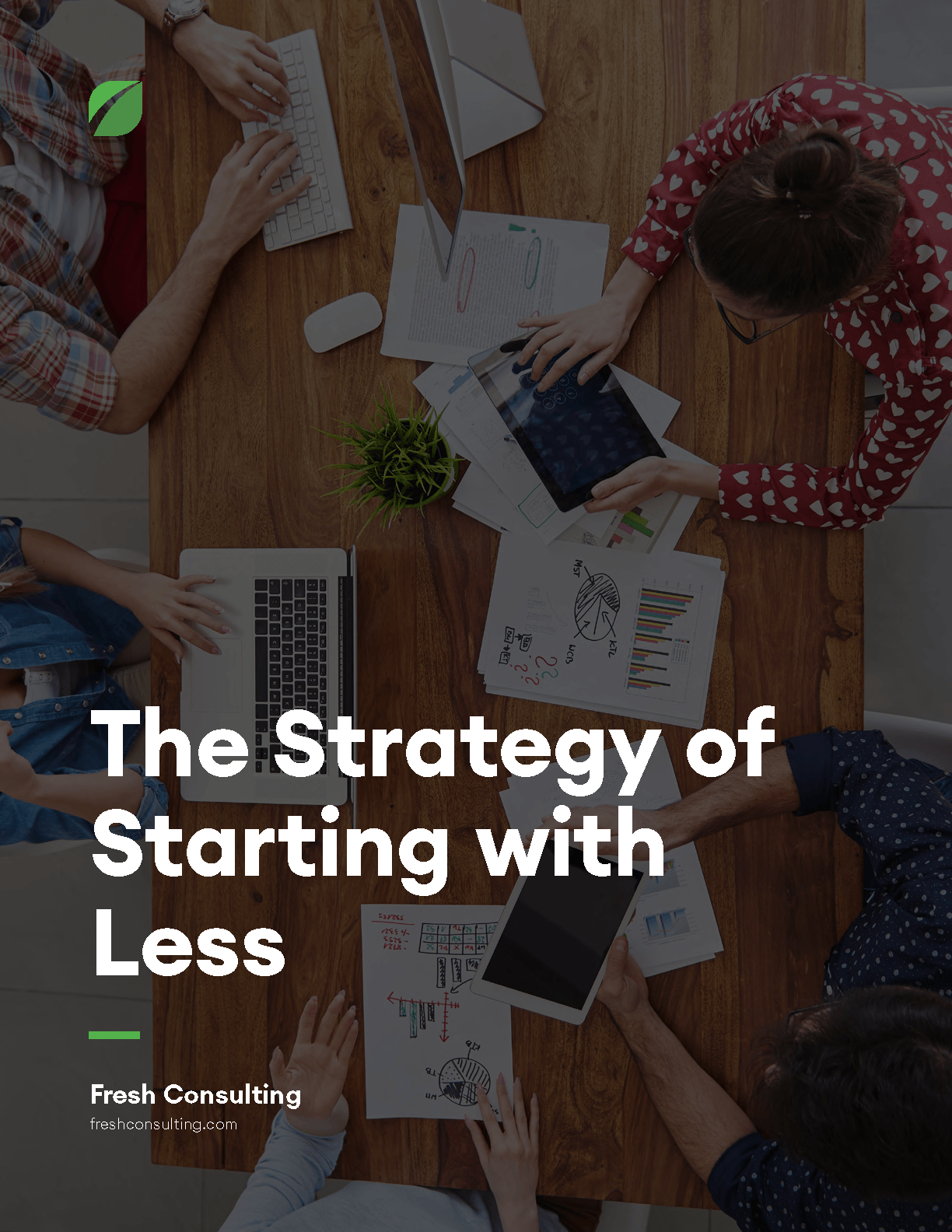 Cover of the white paper "The Strategy of Starting with Less."