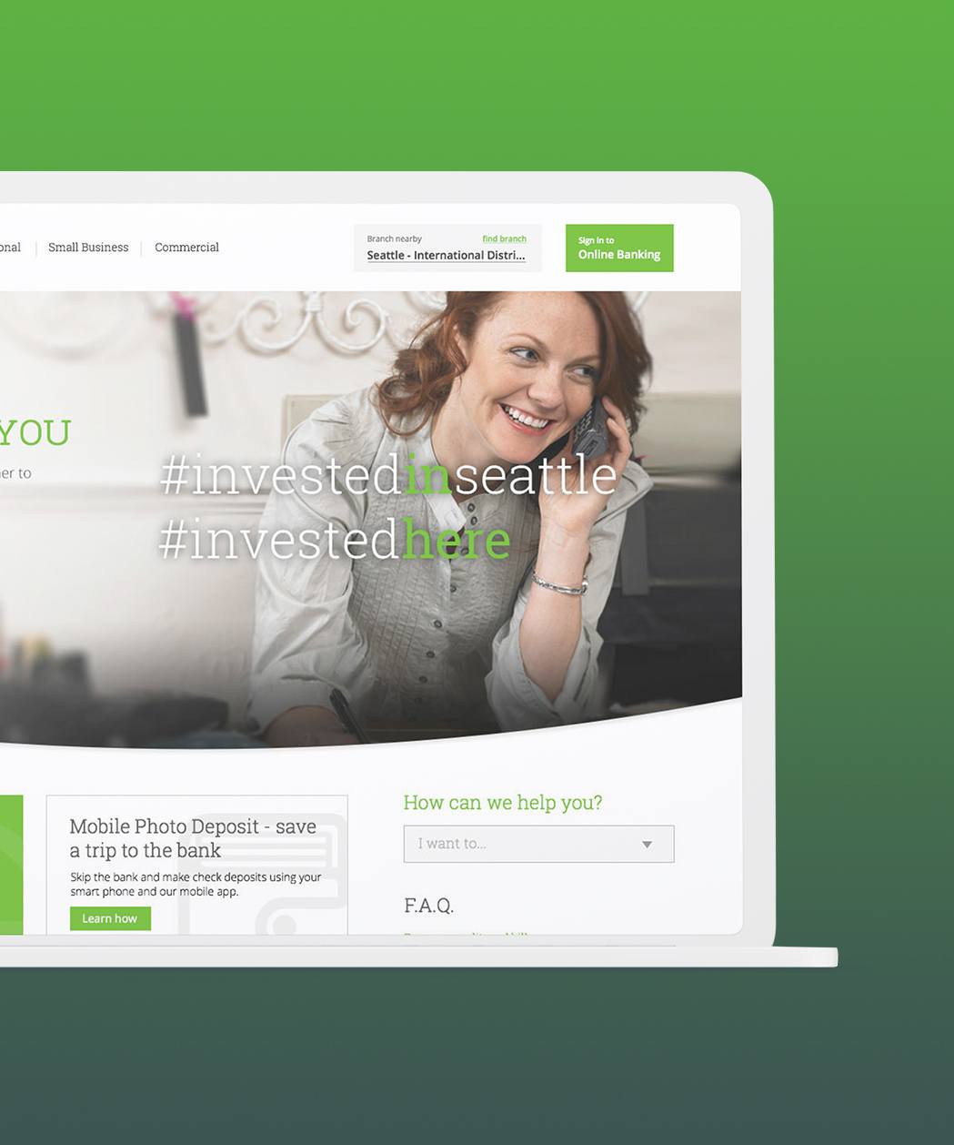 Streamlined online banking