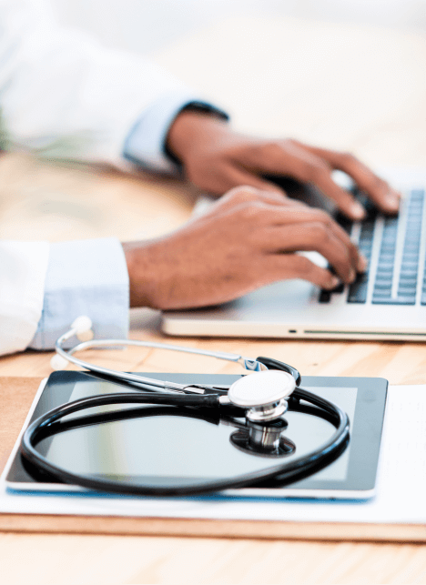 doctor hands typing (1)