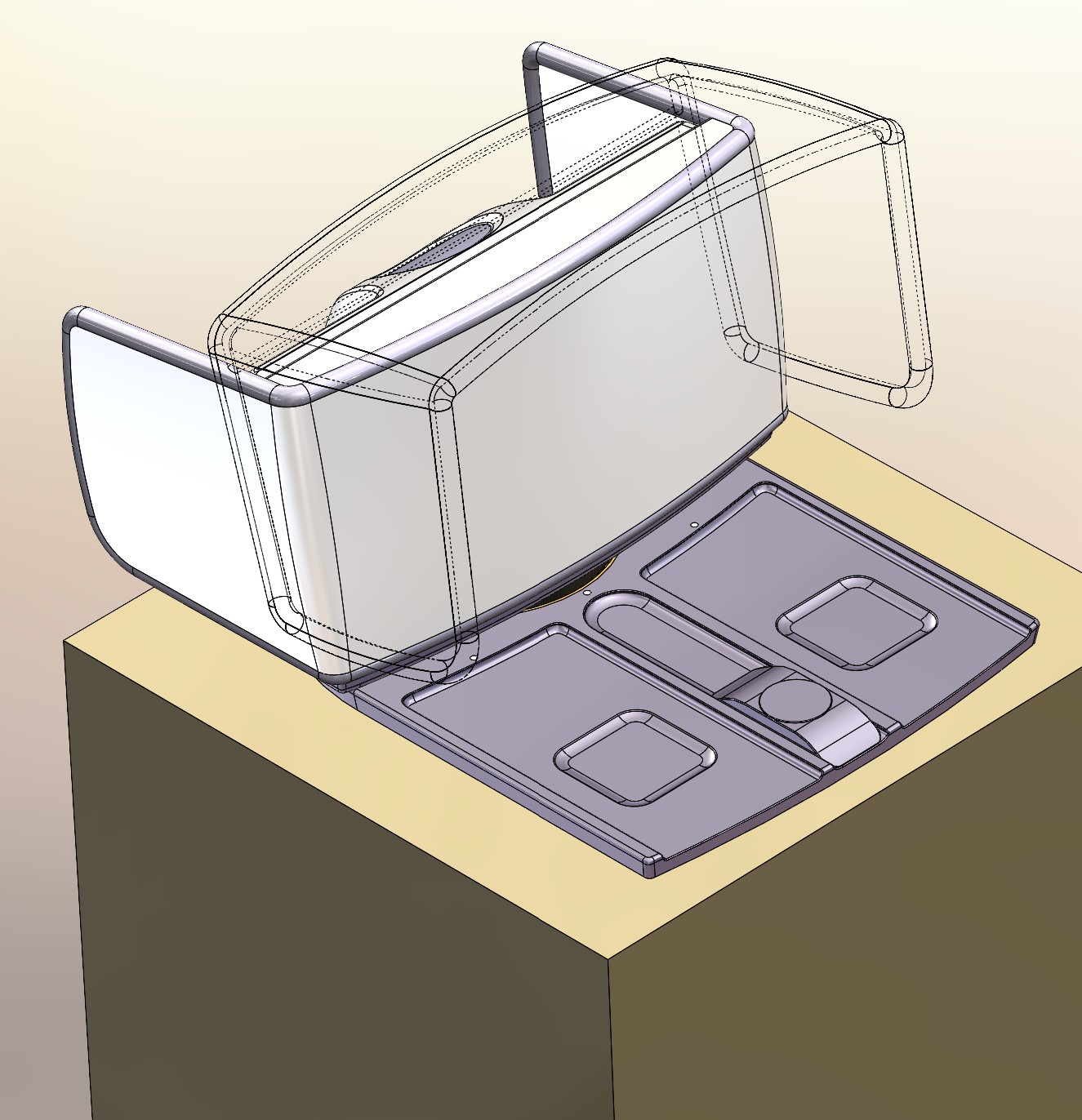 The master modeling output, showing a more fully-realized product concept.