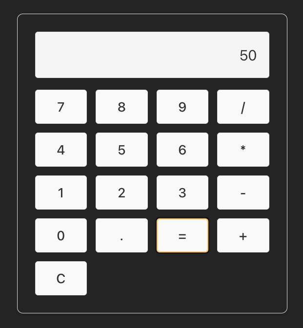 A calculator app created via Project IDX with Google’s Gemini AI, second image.