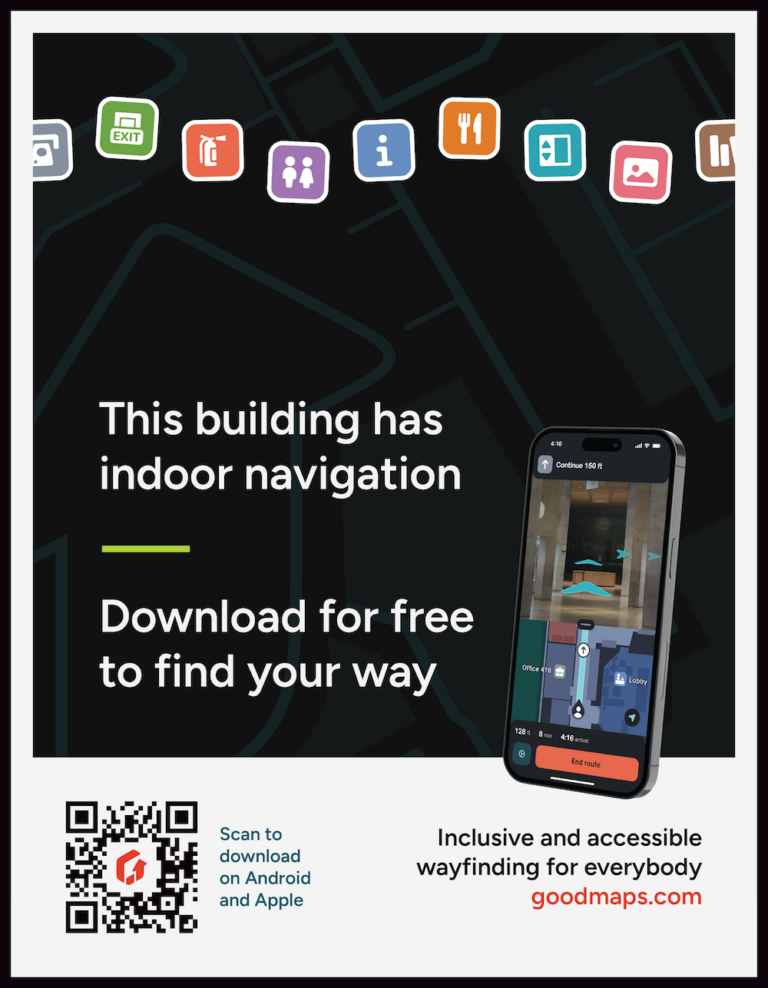 GoodMaps, a leader in indoor wayfinding solutions, offers a solution that applies to a range of industries, from retail and healthcare to higher education and government.