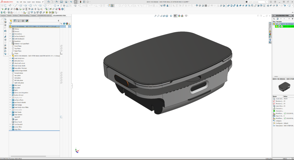 Master modeling is useful in the handoff and interchanges between industrial designers and mechanical engineers.