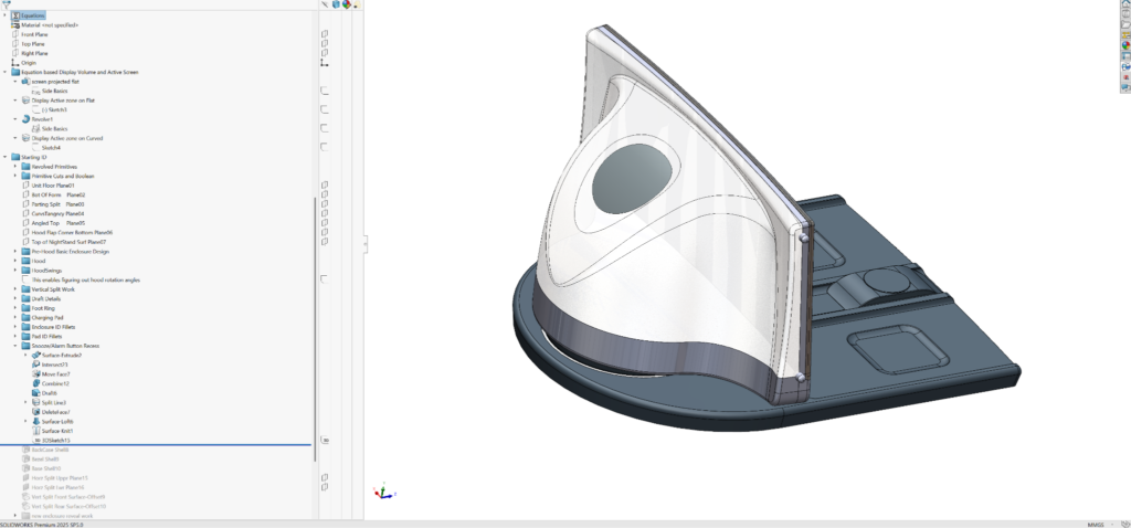 Outside-of-the-enclosure details, illustrated via the master model.