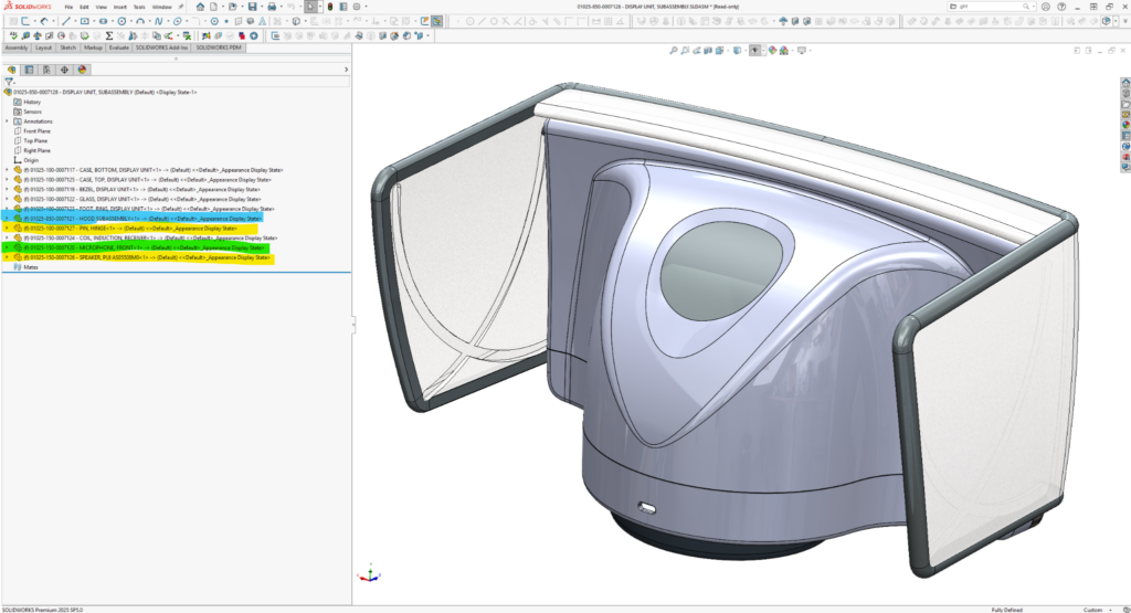 Master models can represent various elements of a product and its componentry