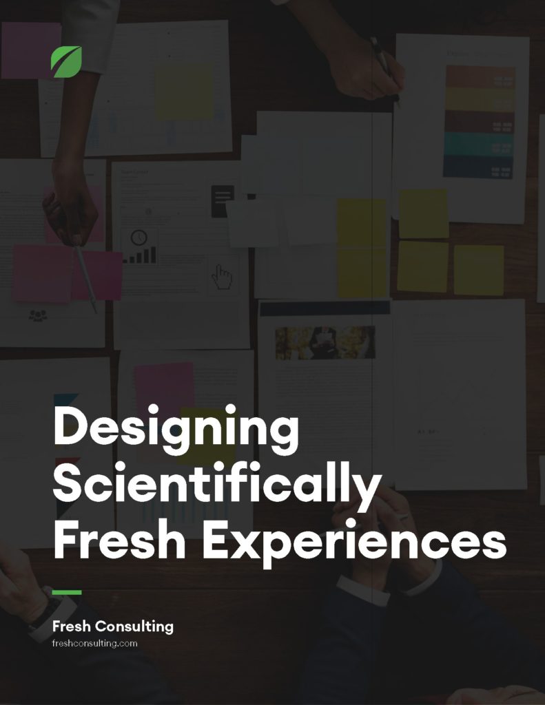 Designing Scientifically Fresh Experiences Cover