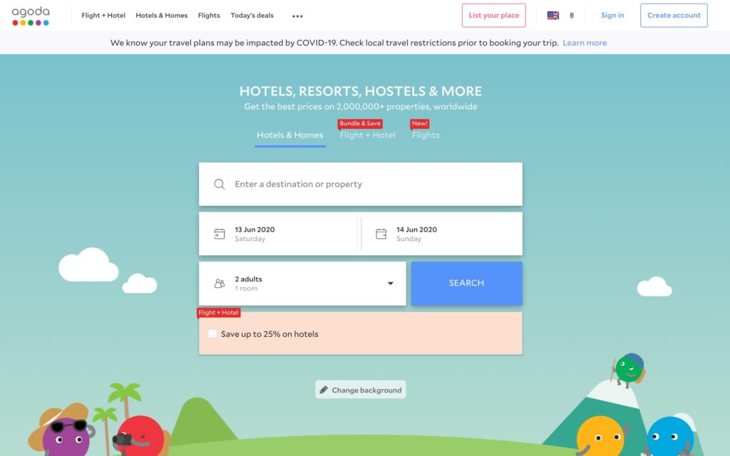 Agoda-homepage