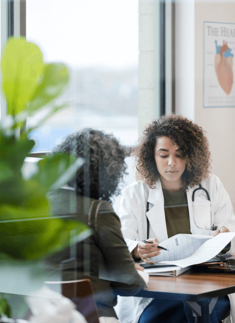 doctor with patient