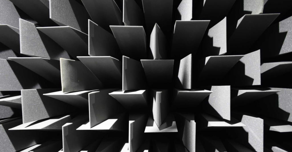 An anechoic chamber, the next stage of Fresh's growing RF engineering services department.